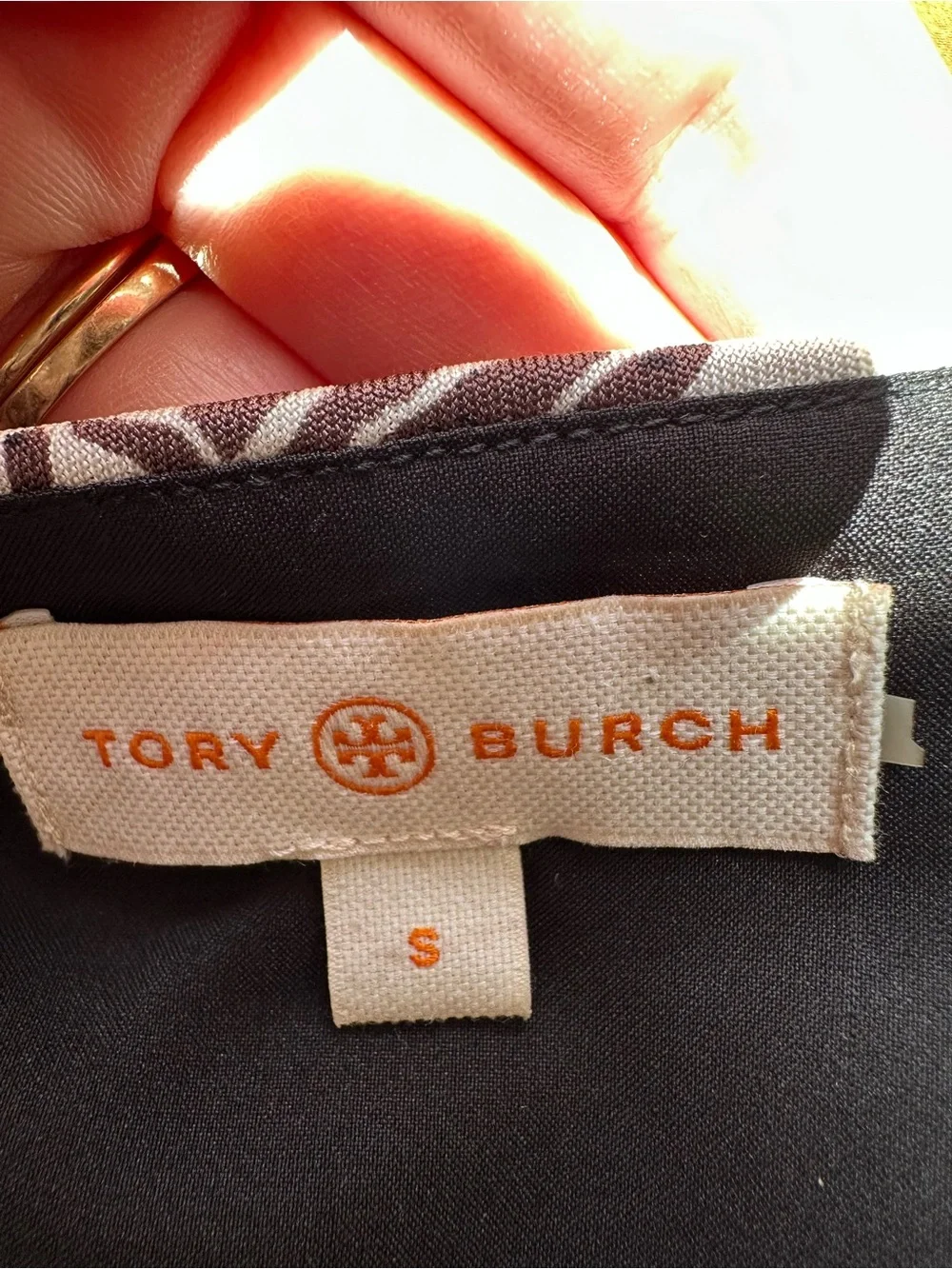 Tory Burch silk dress midi Y2K style ruched sleeveless quiet luxury faux wrap